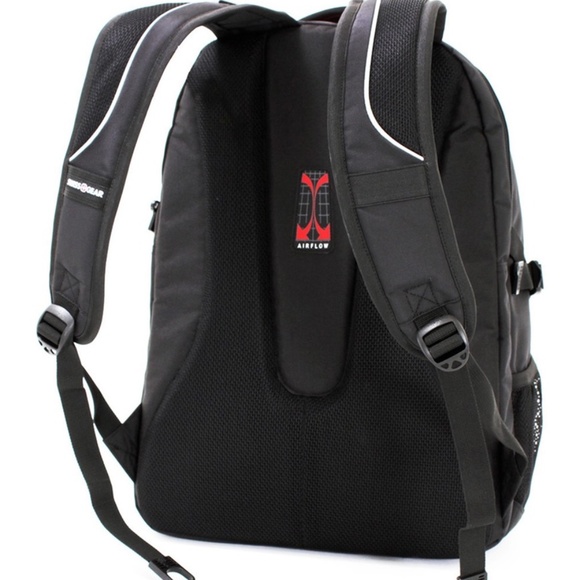 SWISSGEAR NWT LAPTOP BACKPACK BLACK/RED - Picture 2 of 8